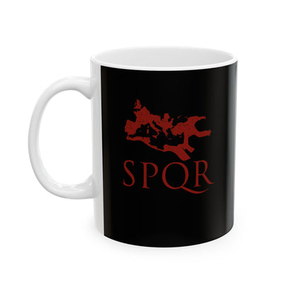 SPQR Rome Map Ceramic Mug, (11oz, 15oz)