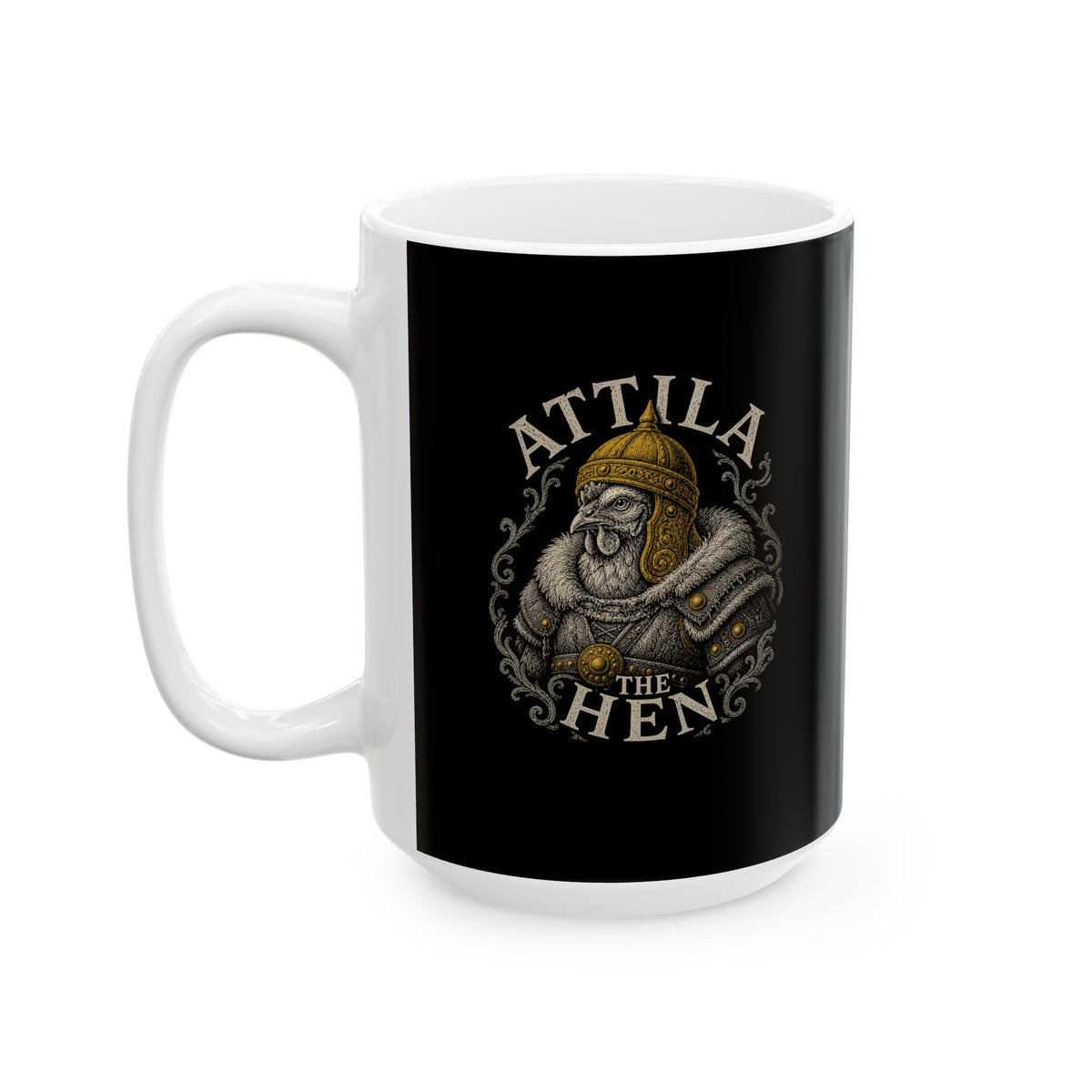 Attila the Hen Ceramic Mug, (11oz, 15oz)