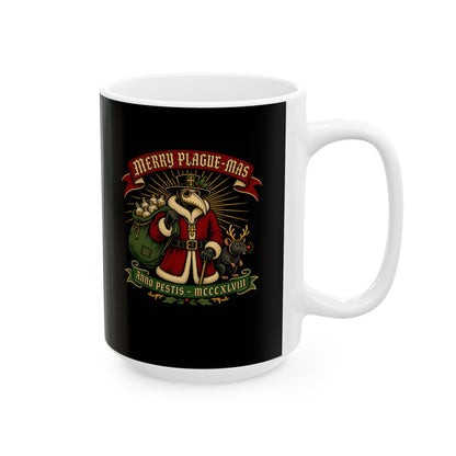 Merry Plaguemas Anno Pestis Ceramic Mug, (11oz, 15oz)