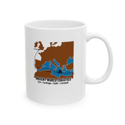 Phoenicians Ancient Shipping Maritime  Ceramic Mug, (11oz, 15oz)