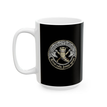 First Ale Then Speak Old English Ceramic Mug, (11oz, 15oz)