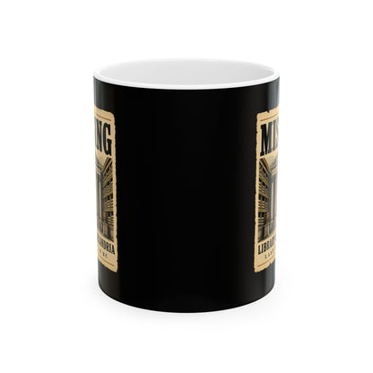 Missing Library of Alexandria Poster Ceramic Mug, (11oz, 15oz)