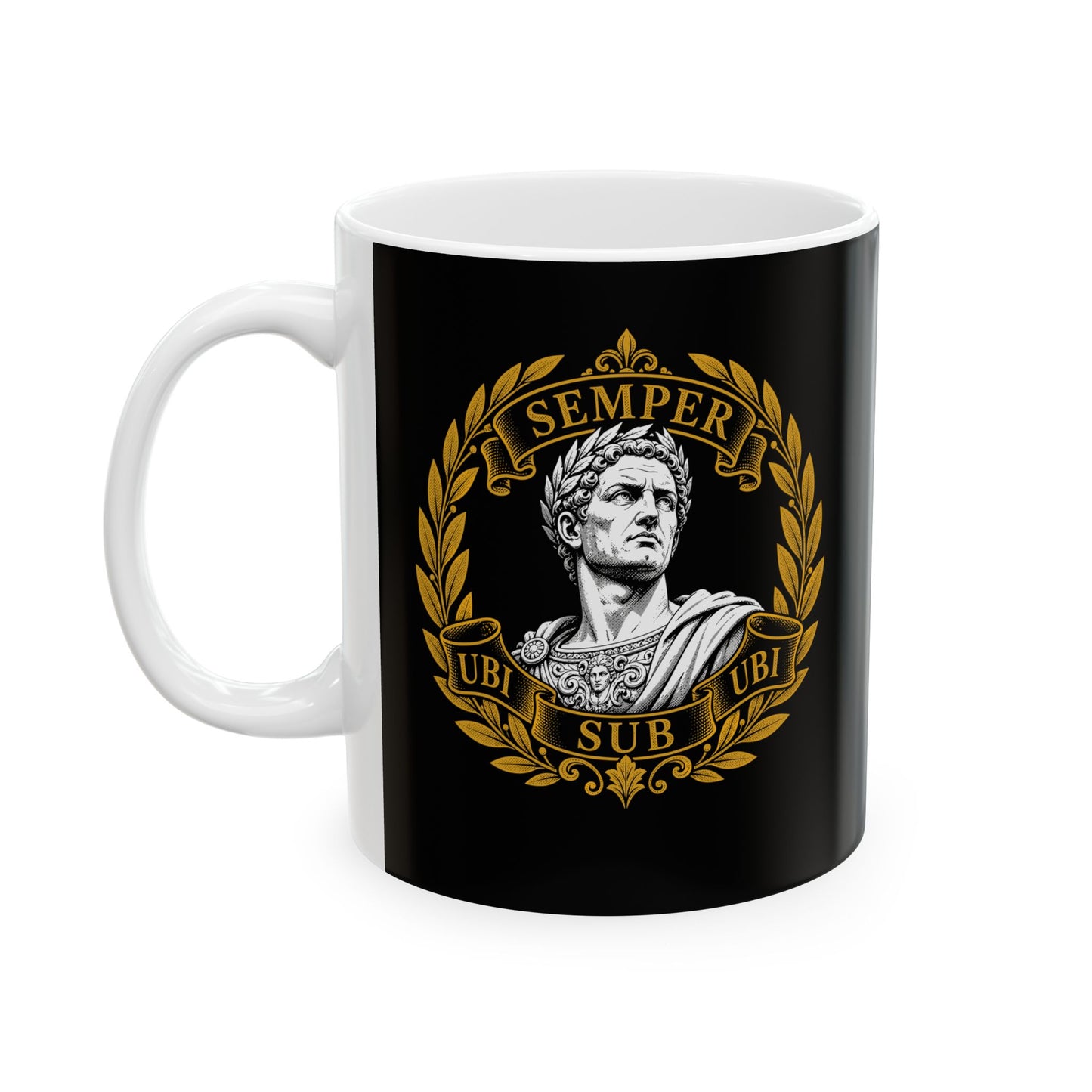 Ubi Sub Ubi Wear Underwear Statue Ceramic Mug, (11oz, 15oz)