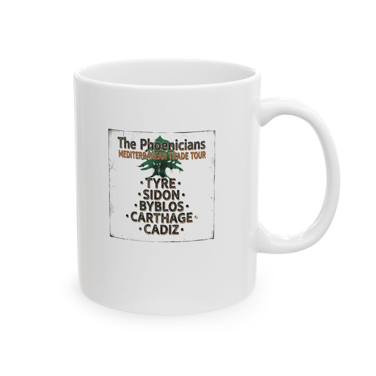 Pheonicians Mediterranean Trade Tour Ceramic Mug, (11oz, 15oz)