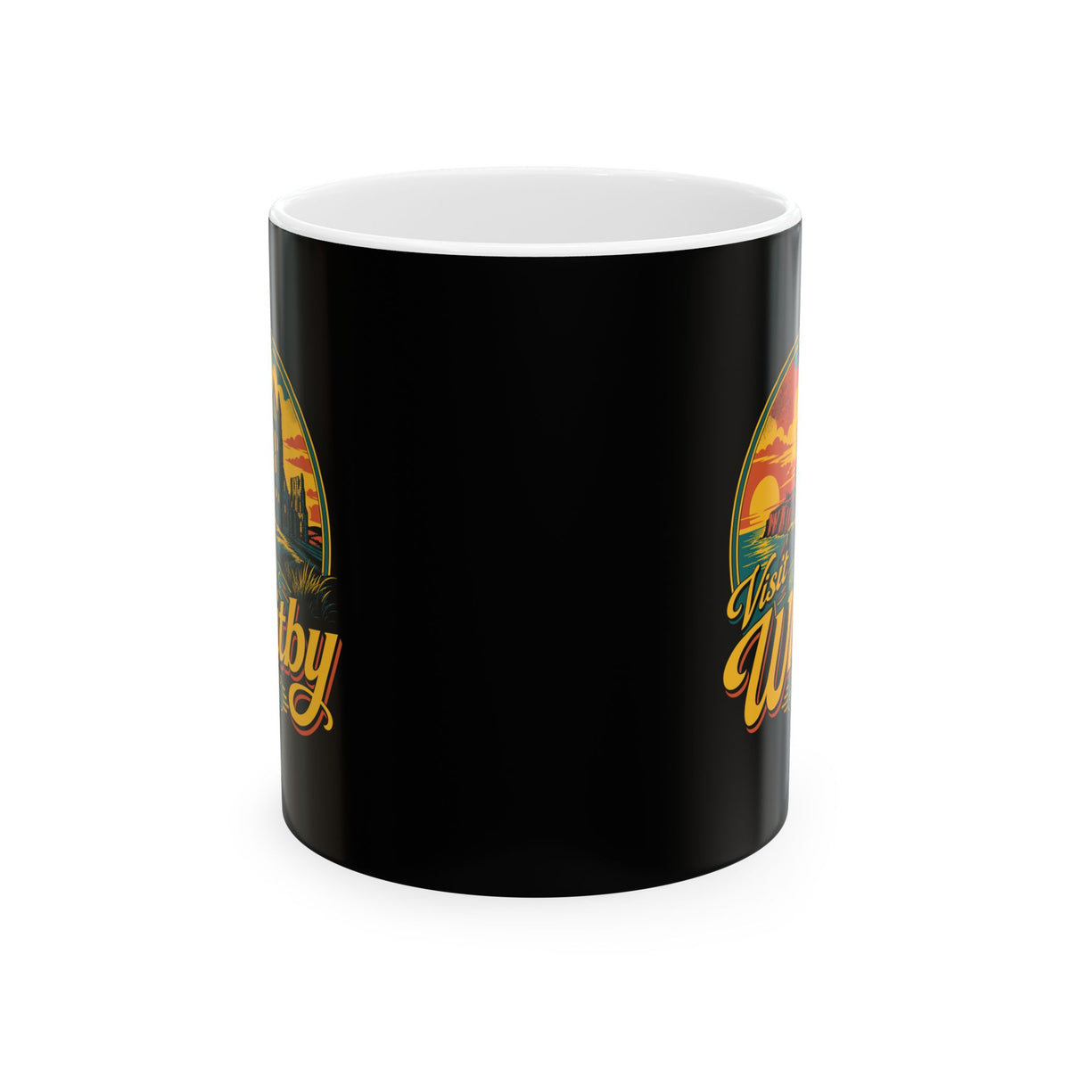 Visit Whitby Abbey Ceramic Mug, (11oz, 15oz)
