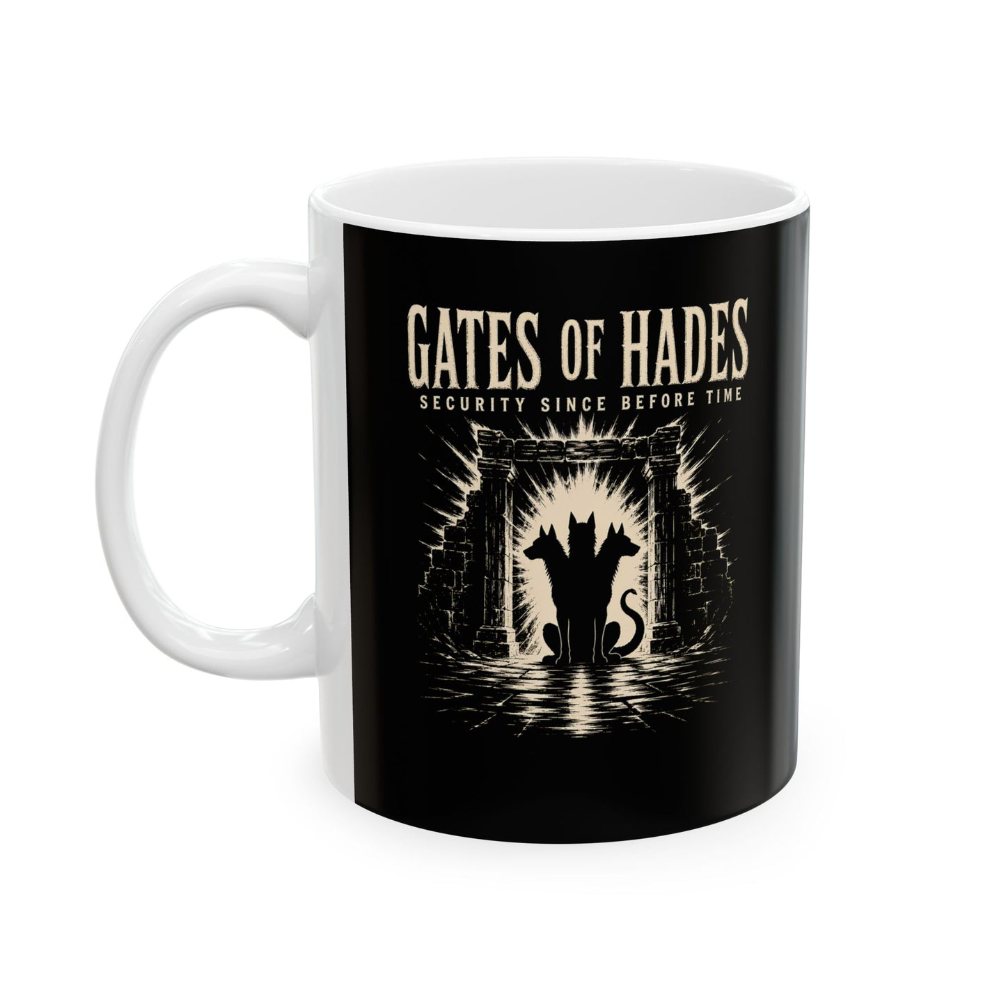Gates of Hades Cerberus Security Ceramic Mug, (11oz, 15oz)