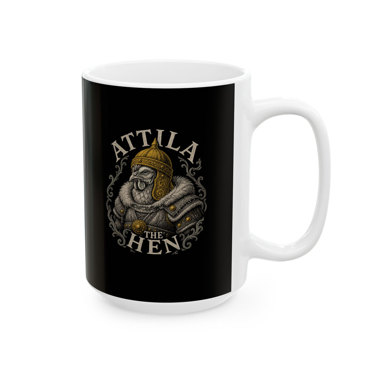 Attila the Hen Ceramic Mug, (11oz, 15oz)