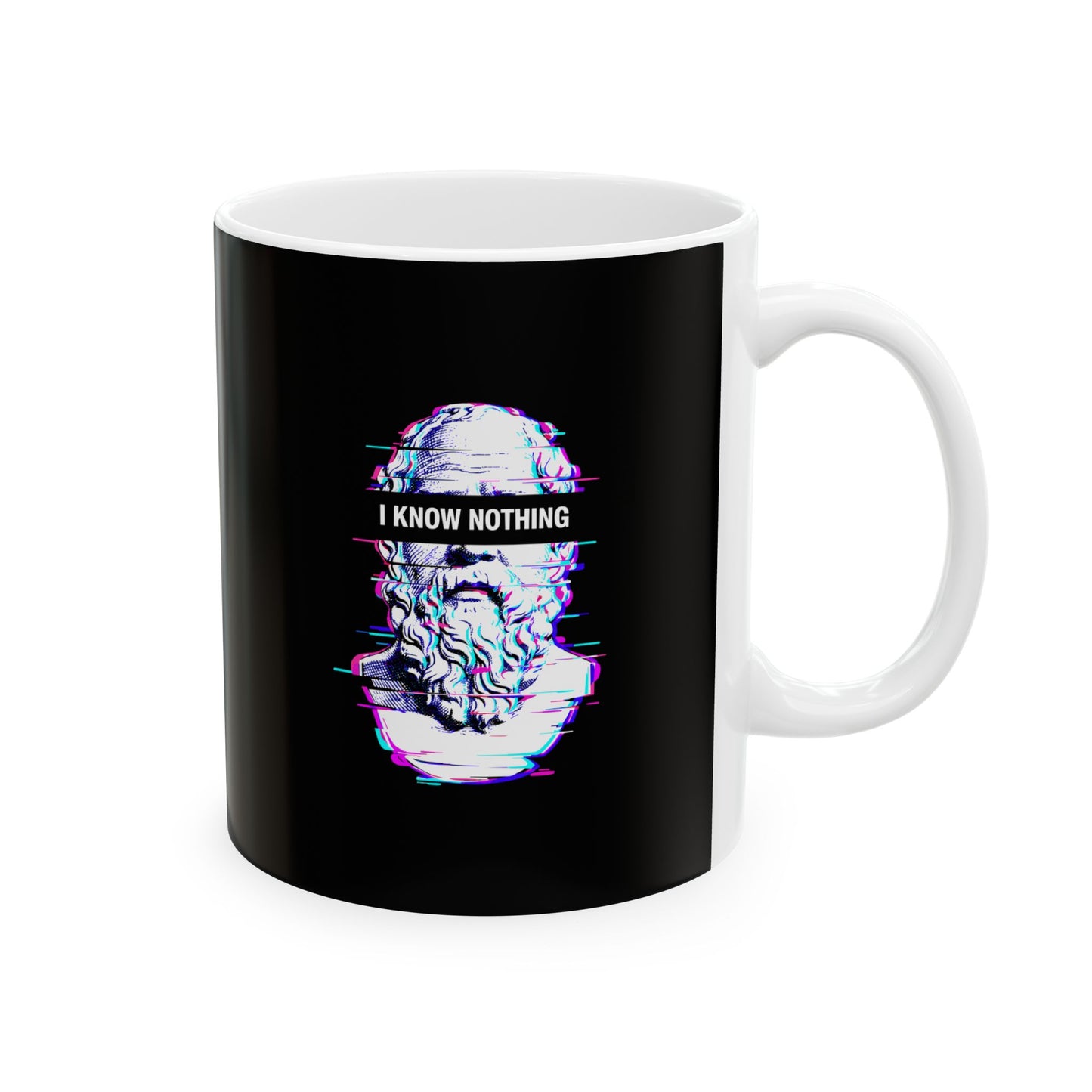 Socrates I Know Nothing  Ceramic Mug, (11oz, 15oz)