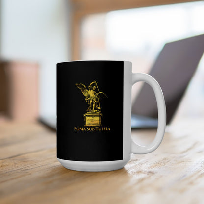 Archangel Michael Roma Sub Tutela Ceramic Mug, (11oz, 15oz)