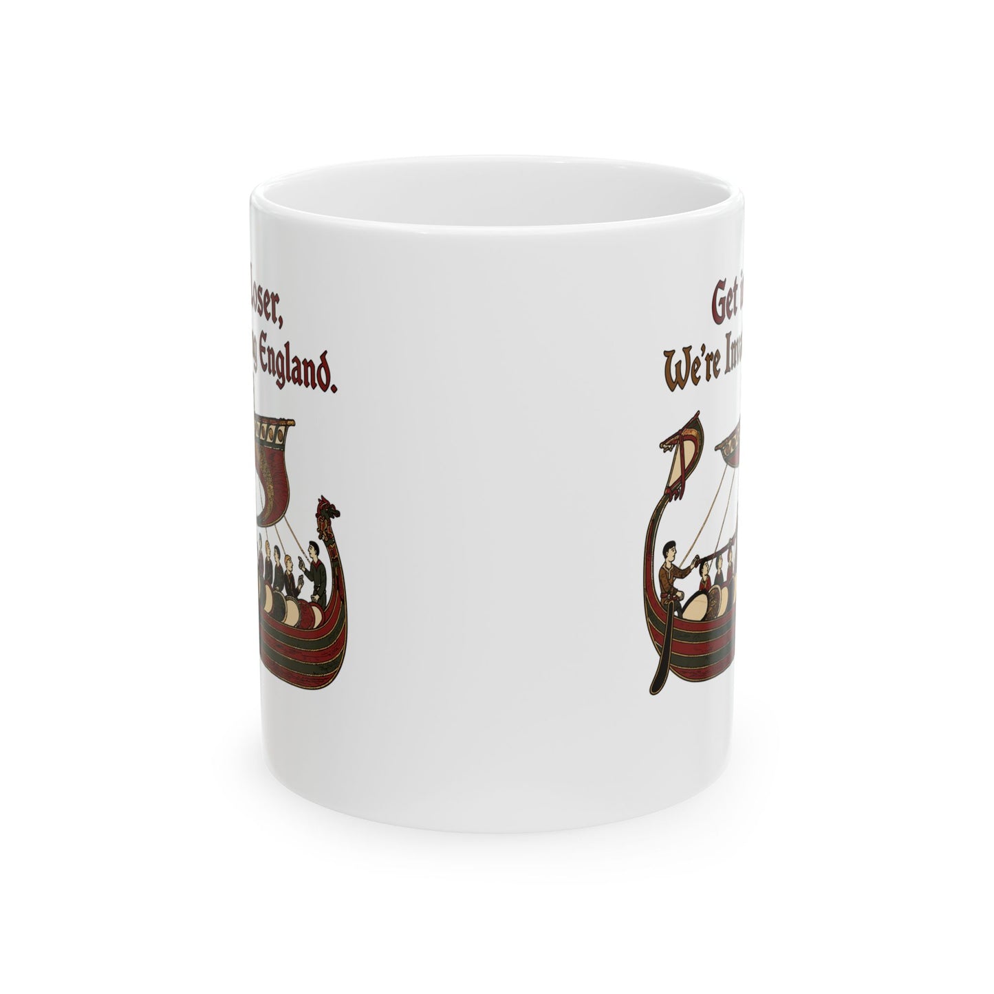Get in Loser Norman Conquest Tapestry Ceramic Mug, (11oz, 15oz)
