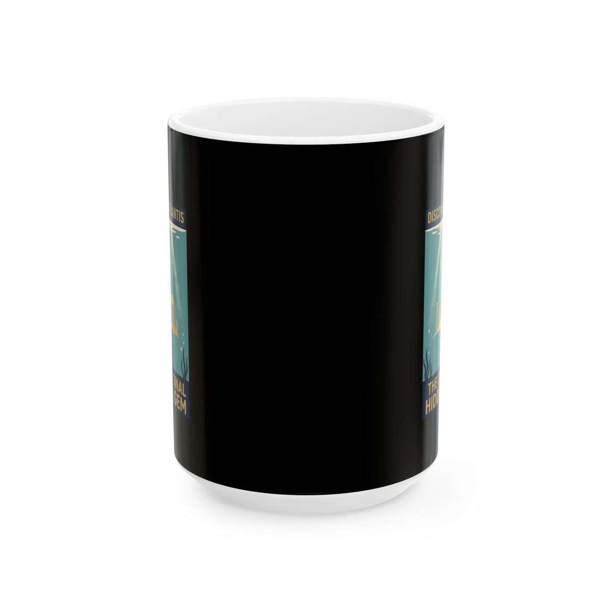 Visit Atlantis Retro Tourism Ceramic Mug, (11oz, 15oz)