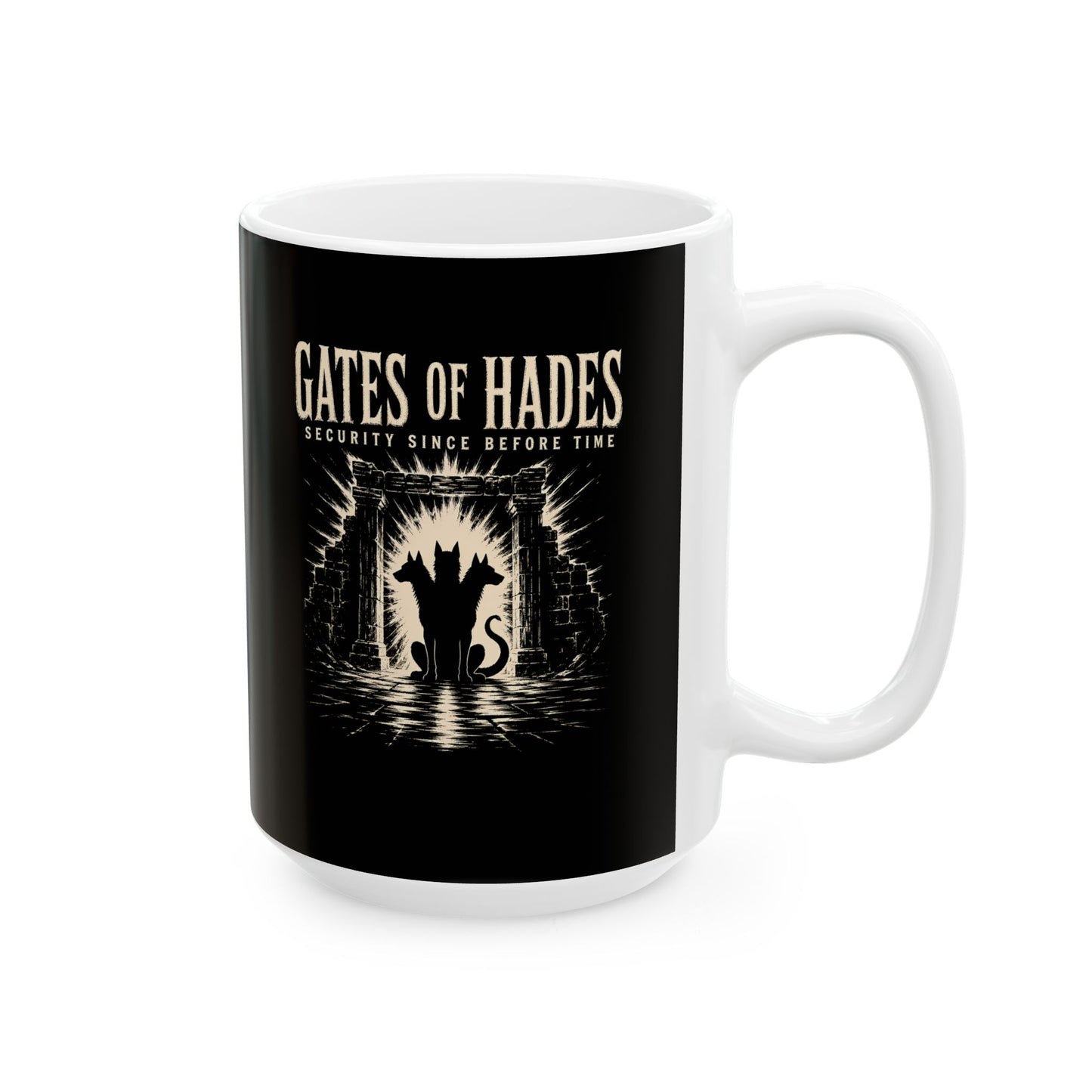 Gates of Hades Cerberus Security Ceramic Mug, (11oz, 15oz)