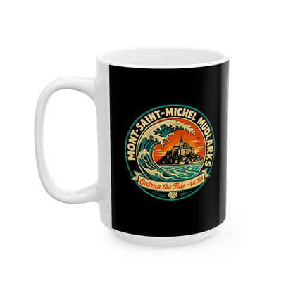 Mont Saint Michel Mudlarks Ceramic Mug, (11oz, 15oz)