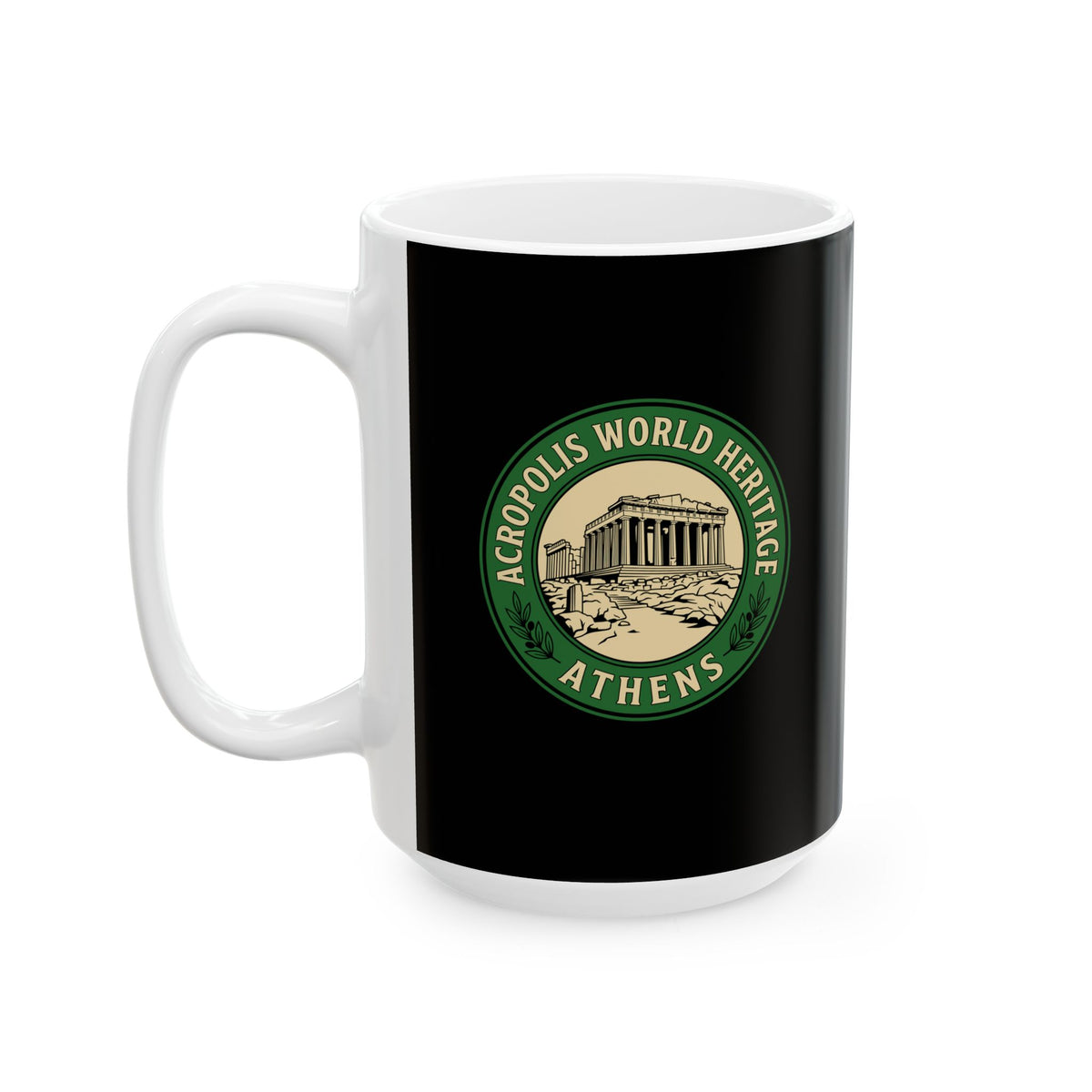 Acropolis Badge Ceramic Mug, (11oz, 15oz)