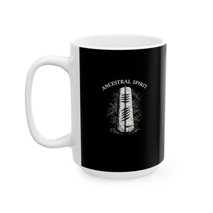 Ogham Script Stone Irish Strength Ceramic Mug, (11oz, 15oz)