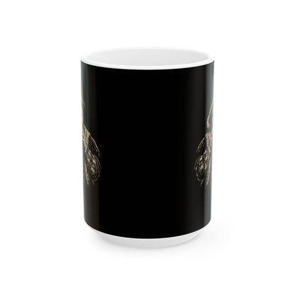 Henry VIII Eating a Burger Ceramic Mug, (11oz, 15oz)
