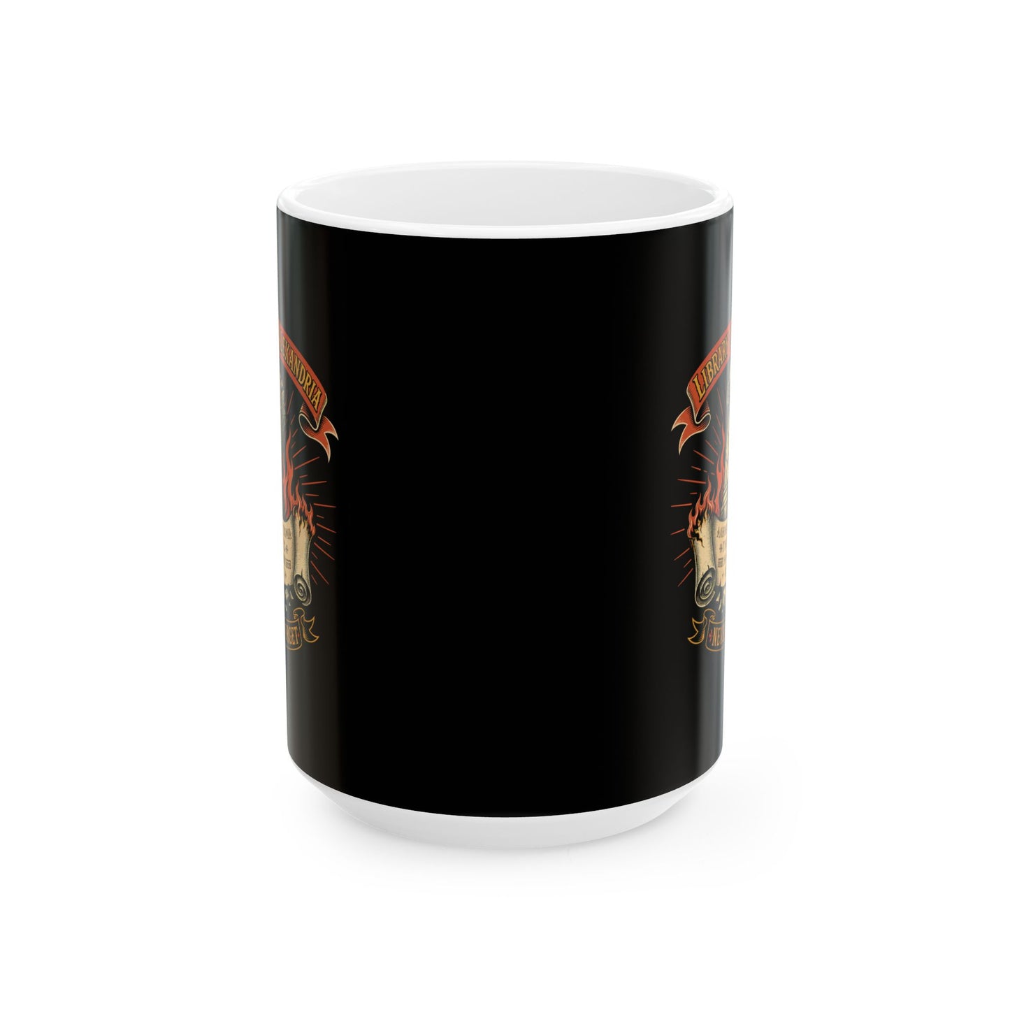Library of Alexandria Never Forget Ceramic Mug, (11oz, 15oz)