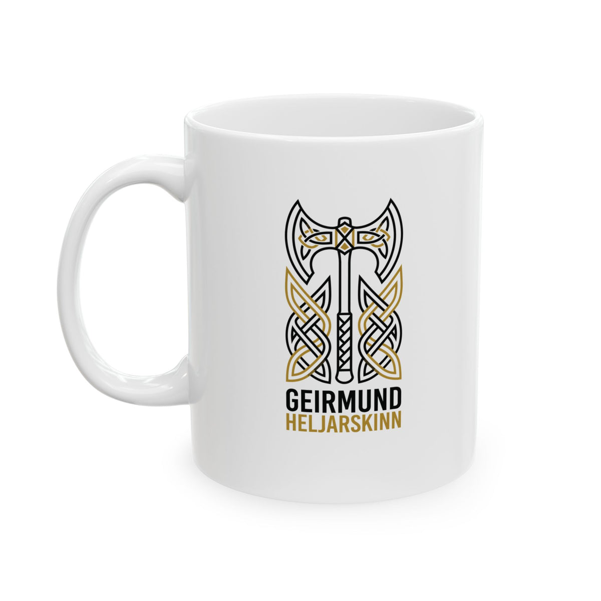 Giermund Heljarskinn The Different Viking Warrior Ceramic Mug, (11oz, 15oz)