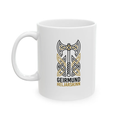 Giermund Heljarskinn The Different Viking Warrior Ceramic Mug, (11oz, 15oz)