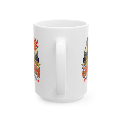 Byzantine Greek Fire Warning Ceramic Mug, (11oz, 15oz)