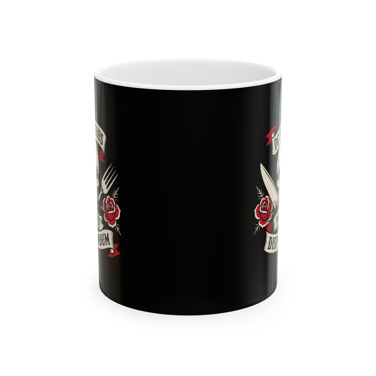 De Gustibus Non Est Disputandum Matters of Taste Tattoo Ceramic Mug, (11oz, 15oz)