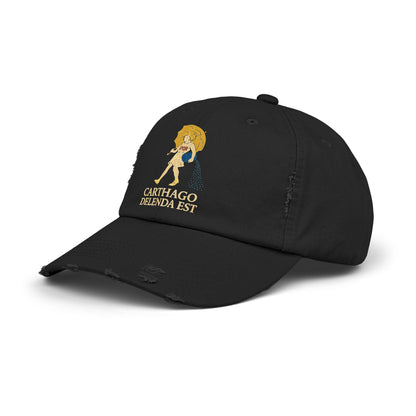 Carthago Delenda Est Morton's Salt Girl Unisex Distressed Cap