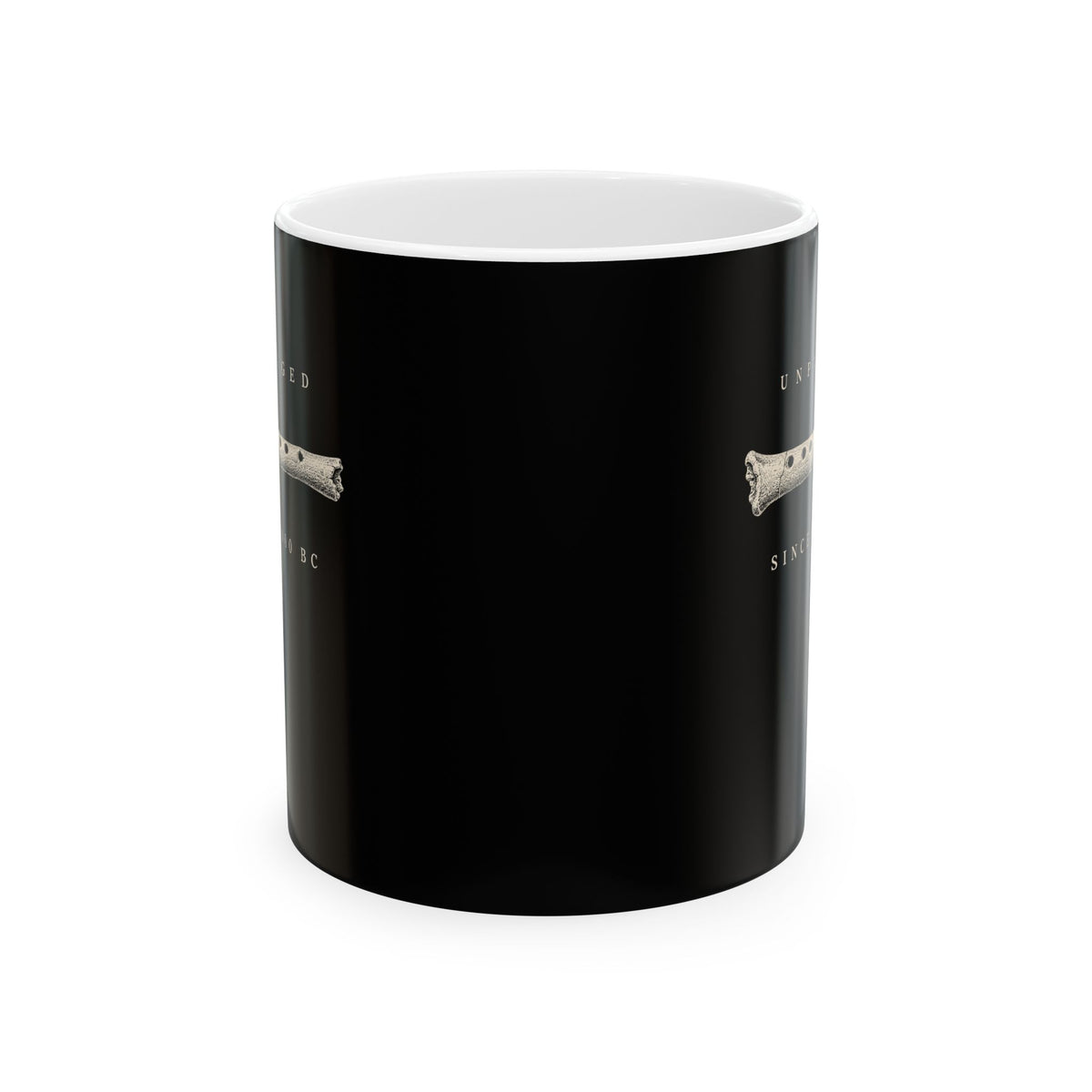 Unplugged Since 40,000 BC Hohle Fels Flute Ceramic Mug, (11oz, 15oz)