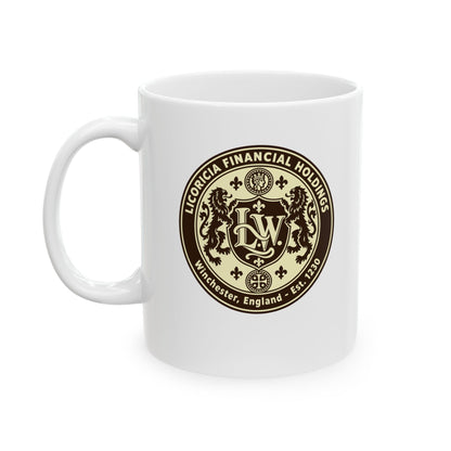Licoricia Financial Holdings Ceramic Mug, (11oz, 15oz)