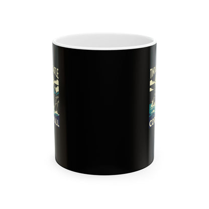 Memento Mori Skeleton Pompeii MosaicCeramic Mug, (11oz, 15oz)