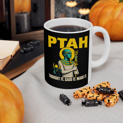 Ptah and the Apis Bull Ceramic Mug, (11oz, 15oz)