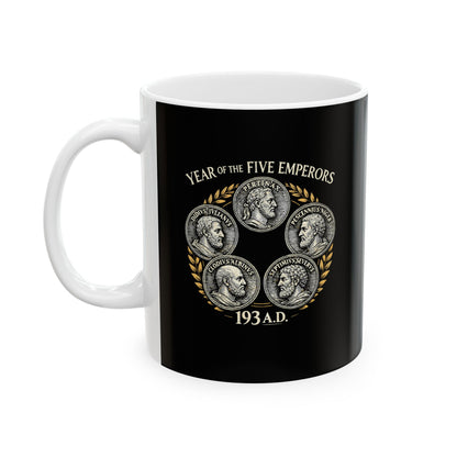 Year of the 5 Emperors Septimus Severus  Ceramic Mug, (11oz, 15oz)