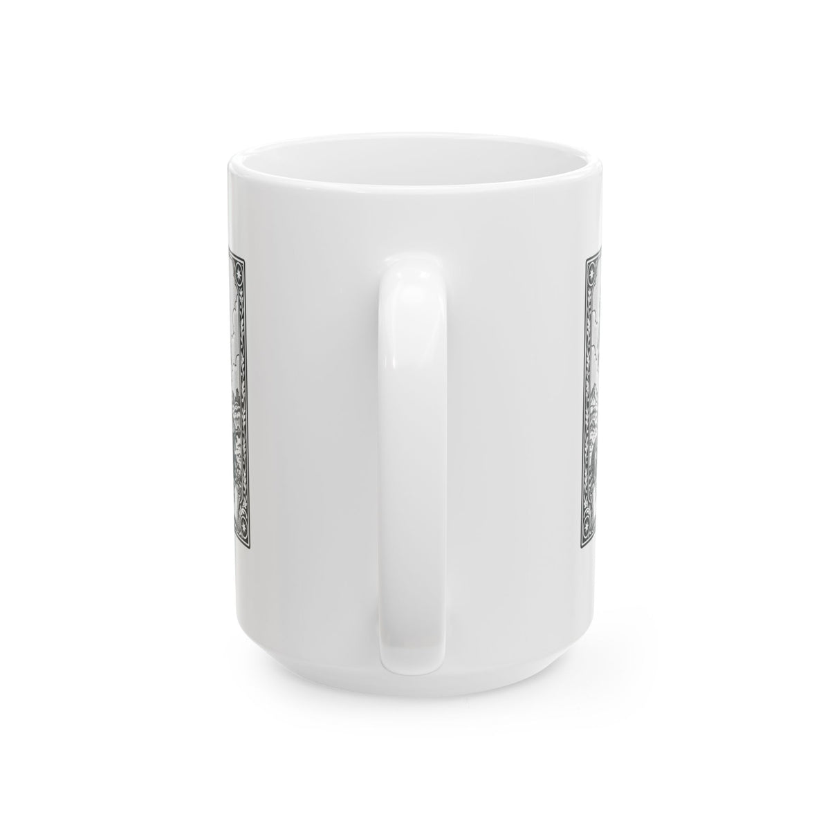 In My Defense My Ancestors Were Barbarians Tarot Ceramic Mug, (11oz, 15oz)