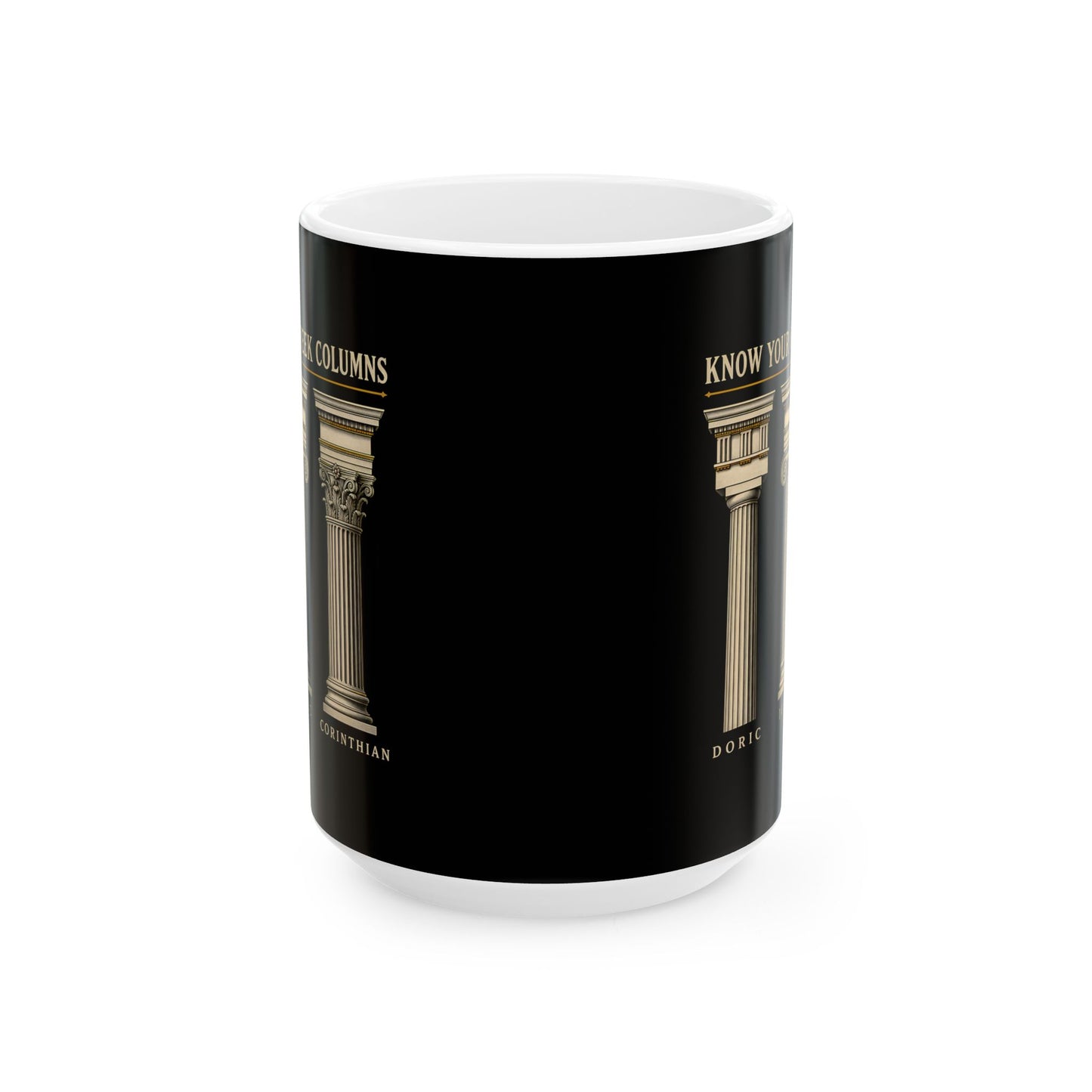 Know Your Greek Columns Ceramic Mug, (11oz, 15oz)