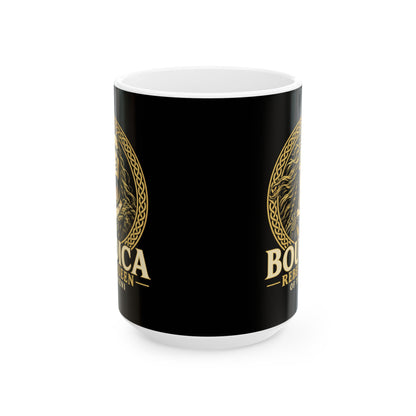 Boudica Rebel Queen Engraved Ceramic Mug, (11oz, 15oz)