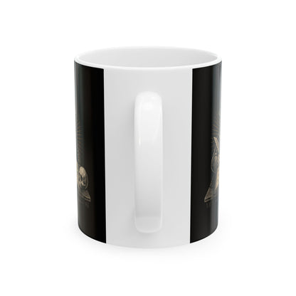 Plague Doctor Prognosis Ceramic Mug, (11oz, 15oz)