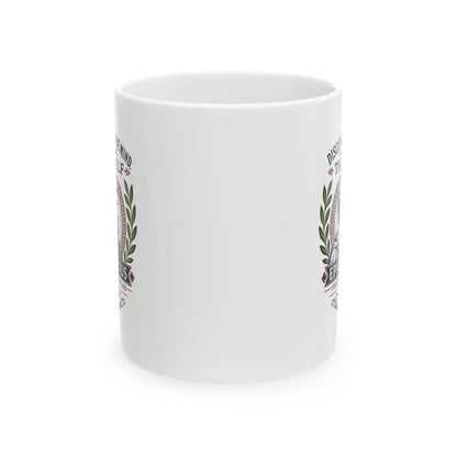 Epictetus Discipline the Mind Quote Ceramic Mug, (11oz, 15oz)