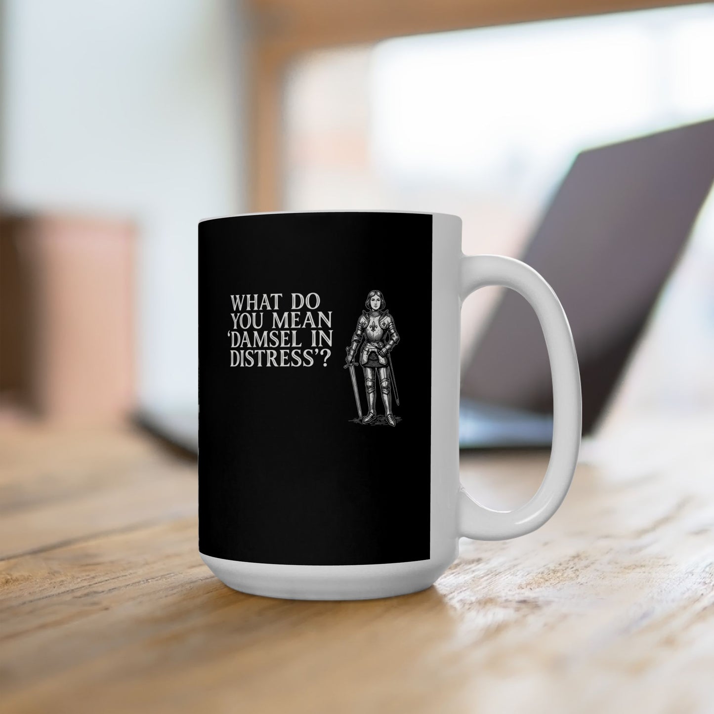 Joan of Arc Damsel in Distress Ceramic Mug, (11oz, 15oz)