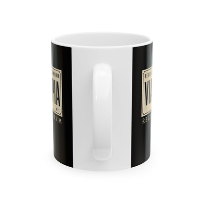 Via Appia Queen of the Roads Ceramic Mug, (11oz, 15oz)