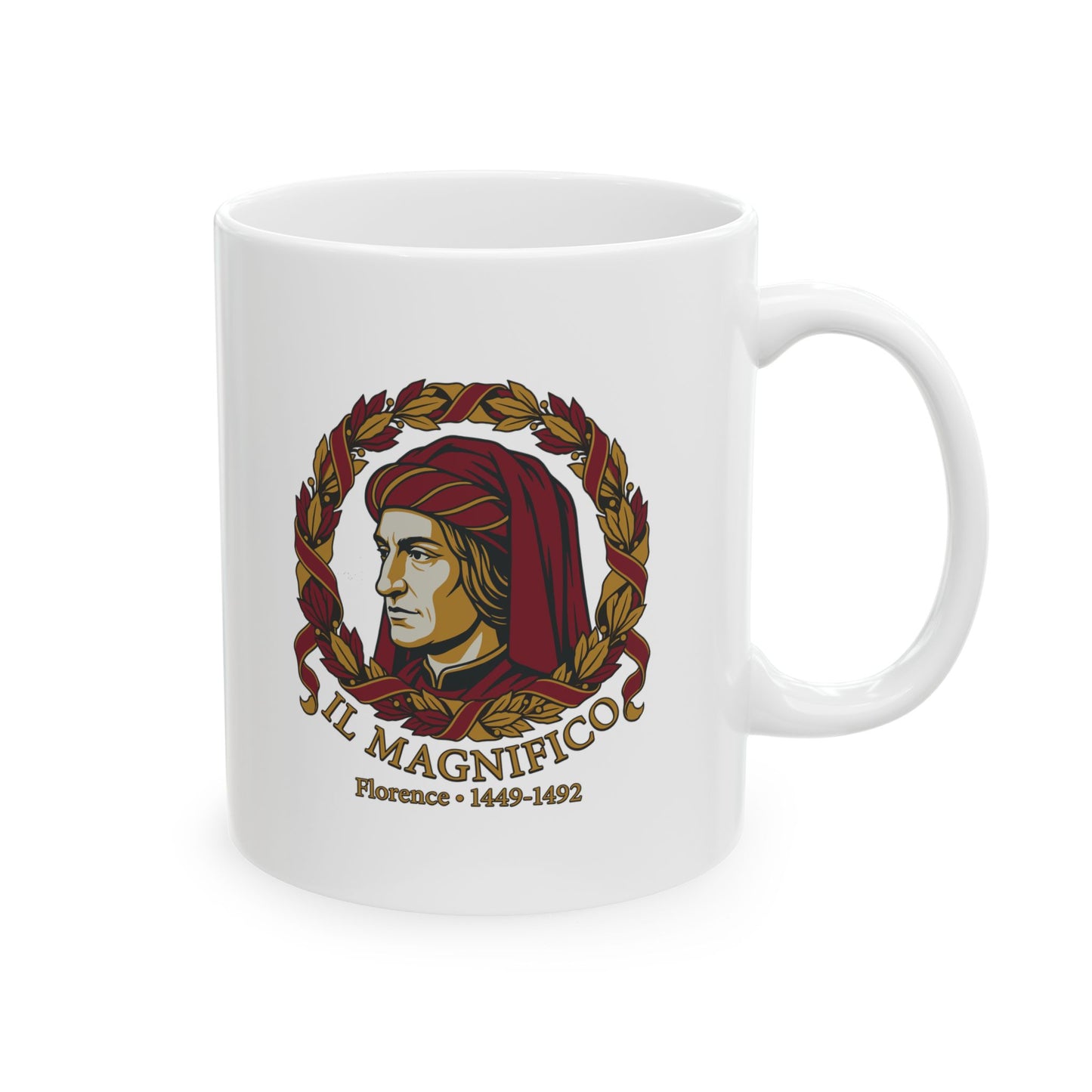 Lorenzo De Medici Il Magnifico Ceramic Mug, (11oz, 15oz)