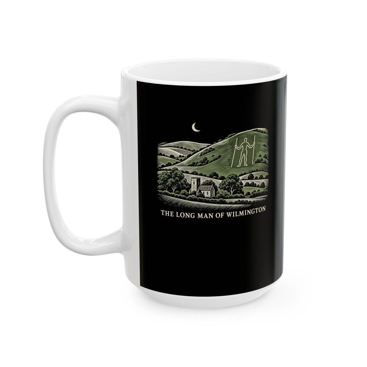 The Long Man of Wilmington Ceramic Mug, (11oz, 15oz)