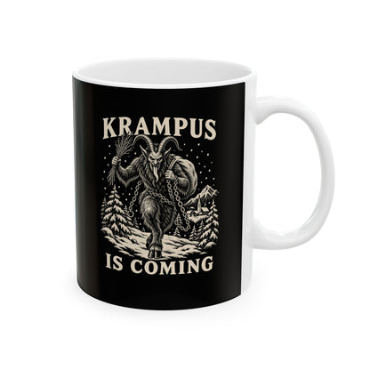 Krampus Is Coming Ceramic Mug, (11oz, 15oz)