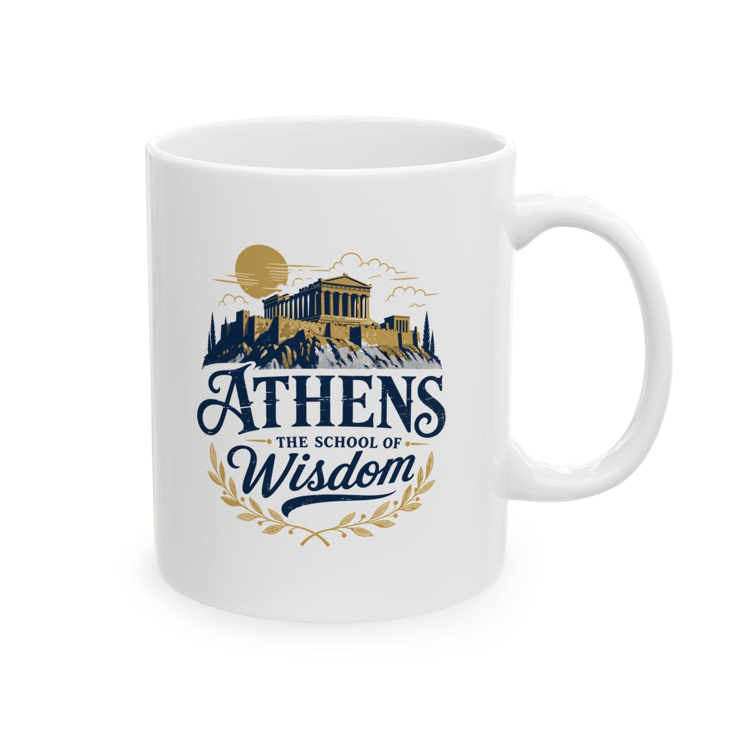 Athens School of Wisdom Ceramic Mug, (11oz, 15oz)
