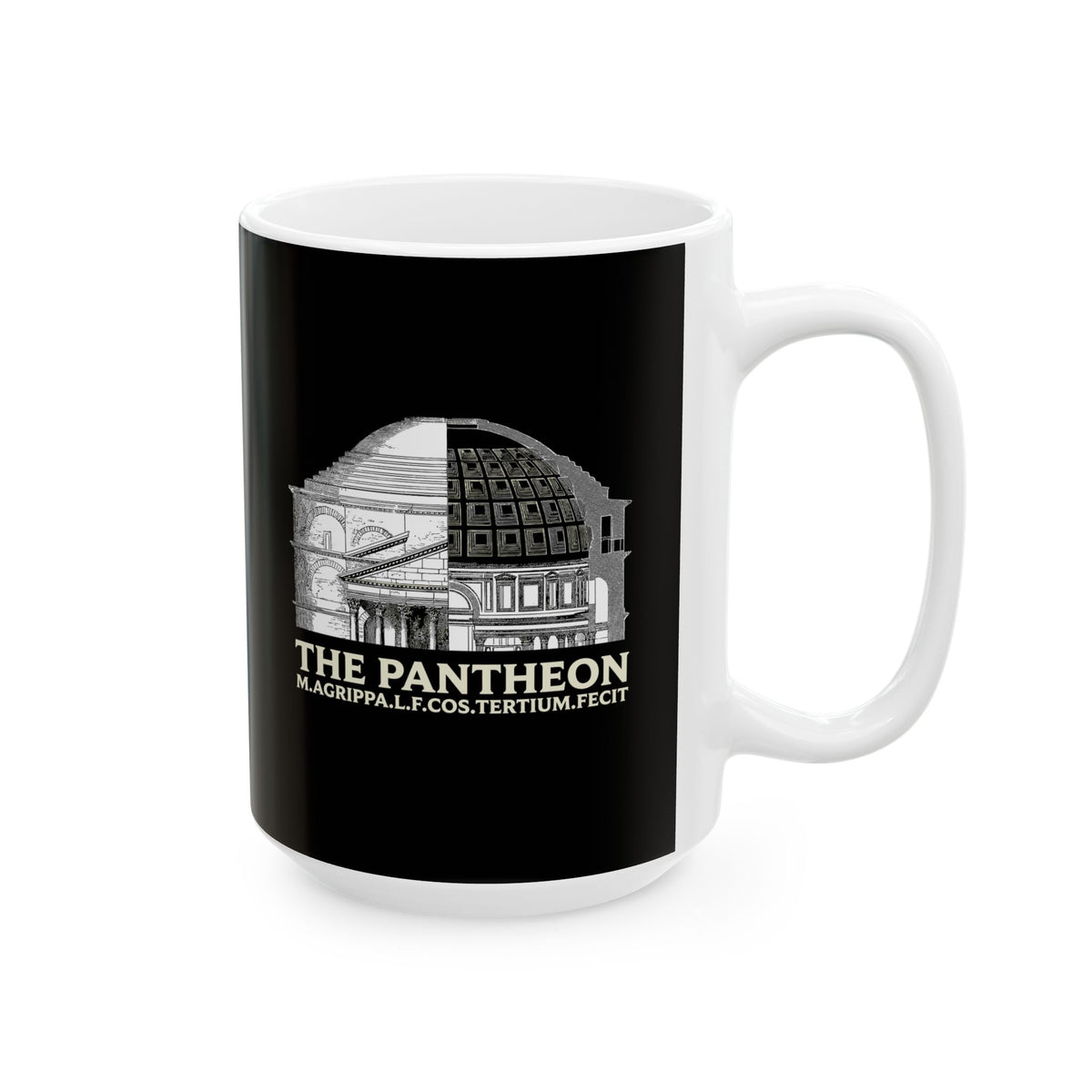 Cross Section Pantheon Ceramic Mug, (11oz, 15oz)