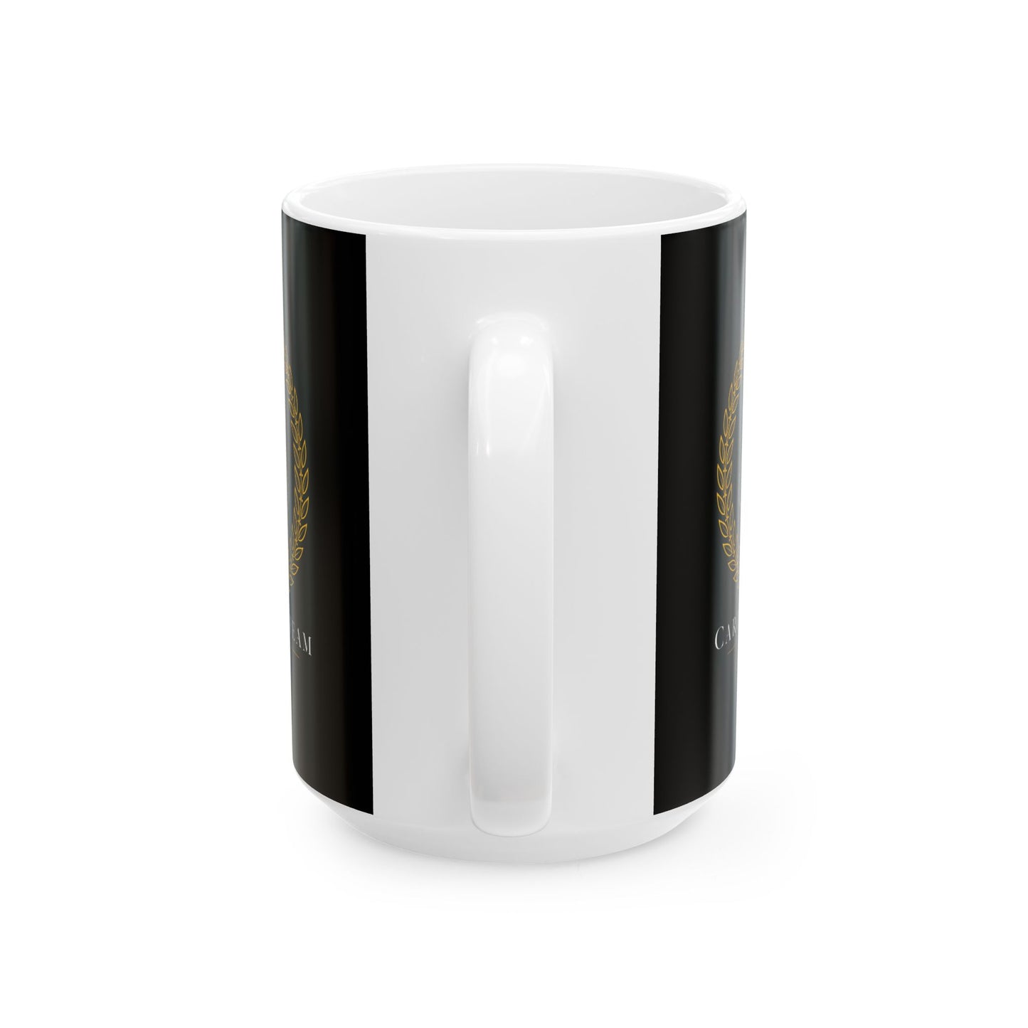 Carpe Caffeam Minimalist Ceramic Mug, (11oz, 15oz)