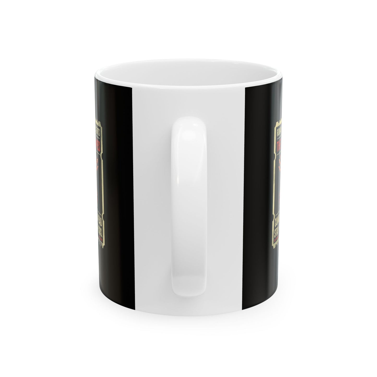 Colosseum Gladiator Ticket Bread Circuses Ceramic Mug, (11oz, 15oz)