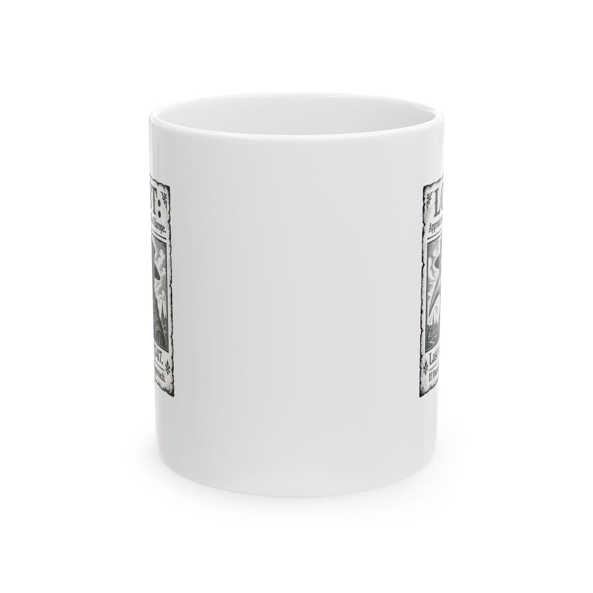 Lost Black Plague Poster Ceramic Mug, (11oz, 15oz)