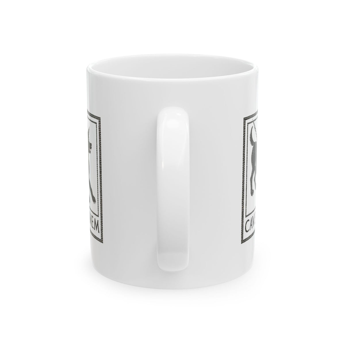 Cave Canum Pompeii Mosaic Ceramic Mug, (11oz, 15oz)