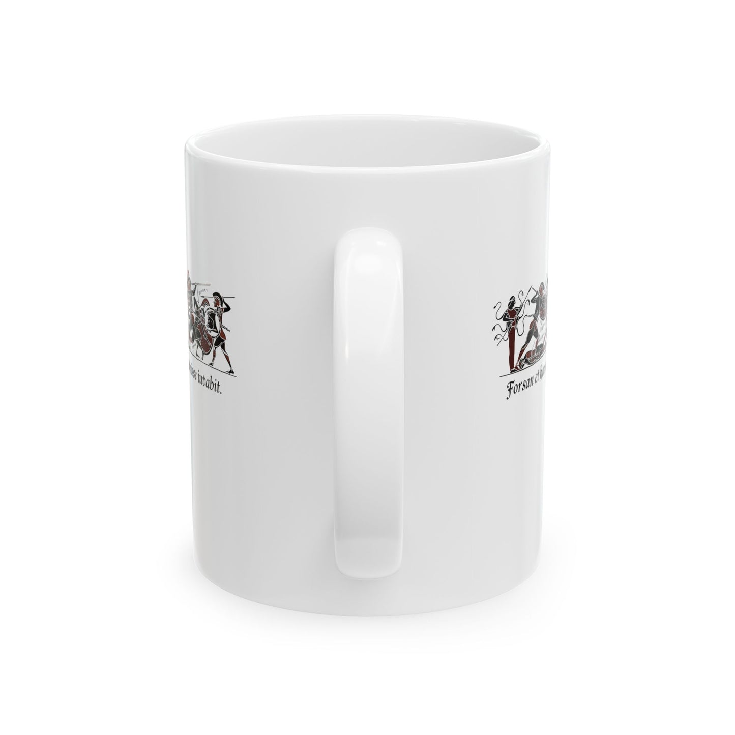 Aeneid Good Old Days Quote in Latin  Ceramic Mug, (11oz, 15oz)
