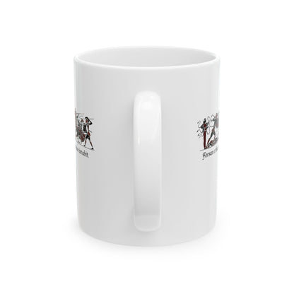 Aeneid Good Old Days Quote in Latin  Ceramic Mug, (11oz, 15oz)