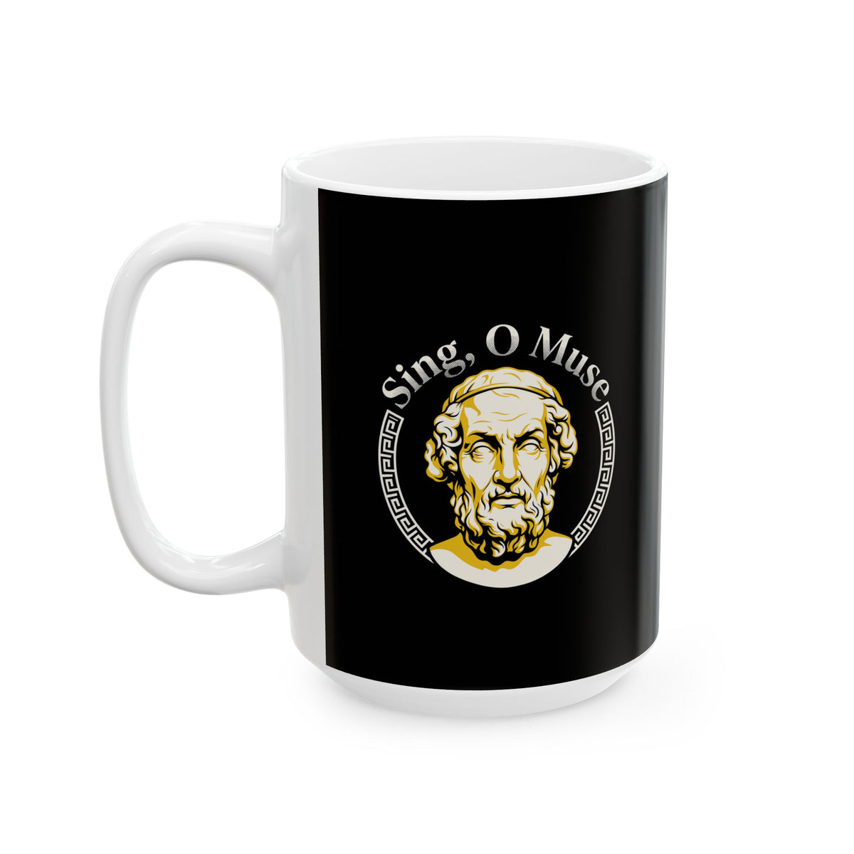 Sing O'Muse Homer Iliad Ceramic Mug, (11oz, 15oz)